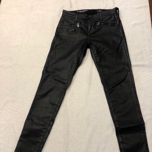 AG "the Legging Ankle Moto" Black Jean